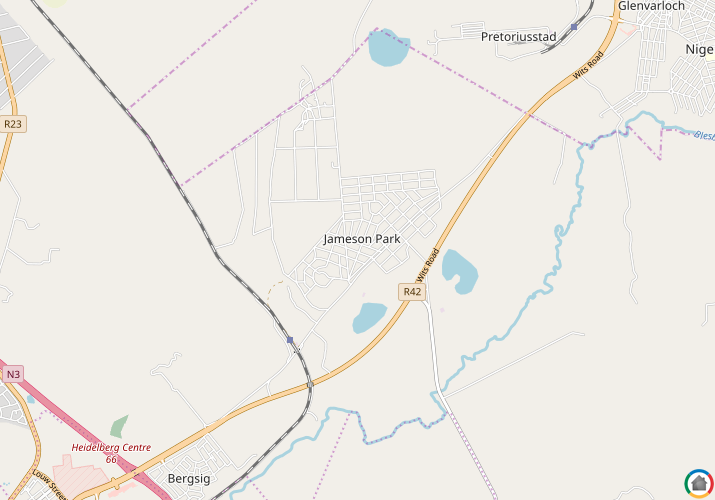 Map location of Jameson Park